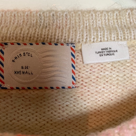 Anthropologie | Postage Orange & Pink Floral Wool - Picture 5 of 8